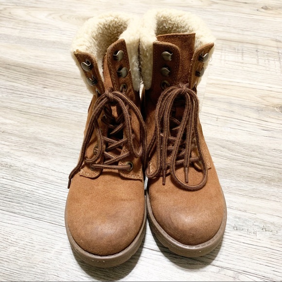 Mossimo supply co lace up ankle booties size 6 - Picture 5 of 5